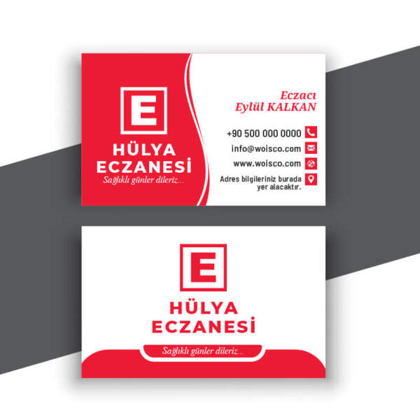 Eczane Kartvizit 1000 Adet Baskı E4684