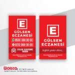 Eczane Kartvizit 1000 Adet Baskı E4693