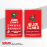 Eczane Kartvizit 1000 Adet Baskı E4691