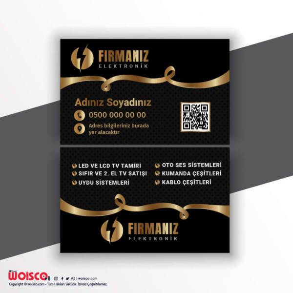 Elektrikçi Kartvizit Baskı R0061