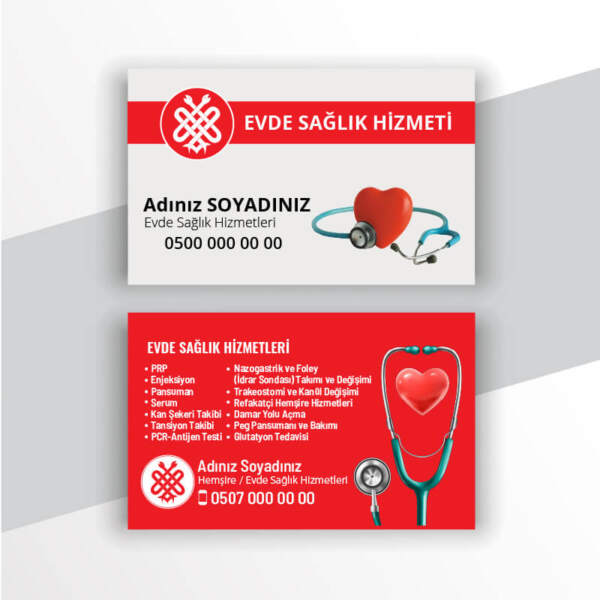 Evde Sağlık Kartvizit ES110