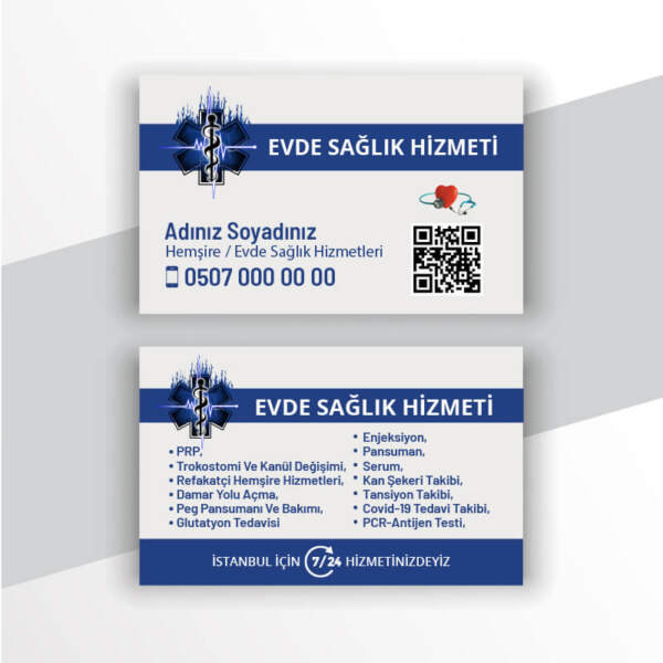 Evde Sağlık Kartvizit ES111