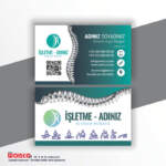 Fizyoterapist Kartvizit 1000 Adet FZ121