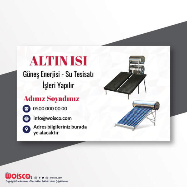 Tesisatçı Kartvizit Baskı M01003