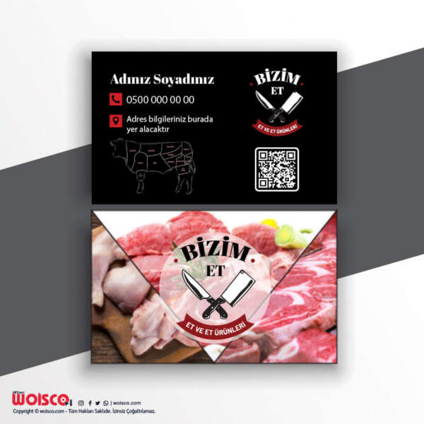 Kasap Kartvizit Baskı KL001