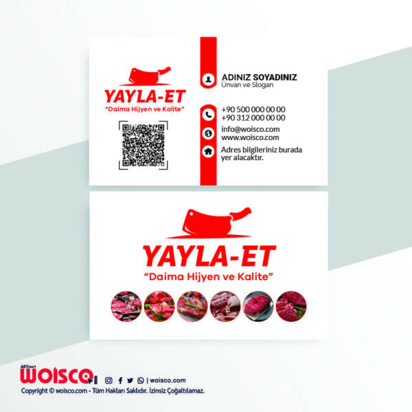 Kasap Kartvizit Baskı KL0014