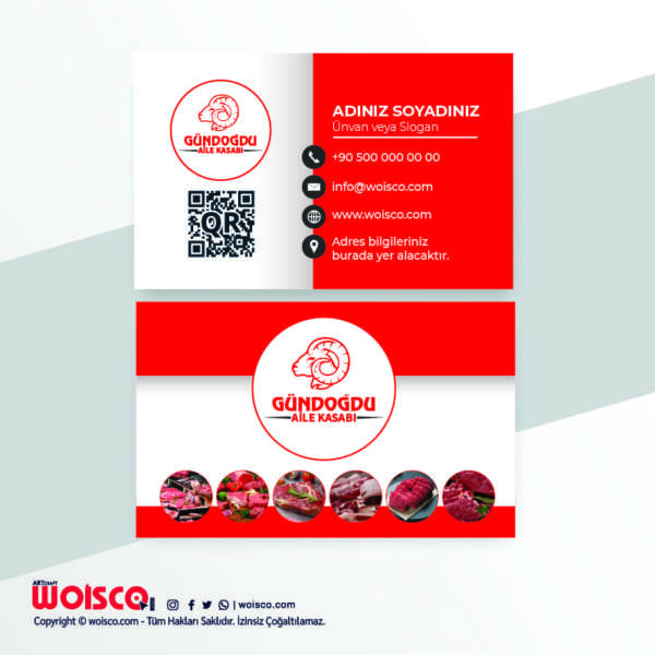 Kasap Kartvizit Baskı KL0010