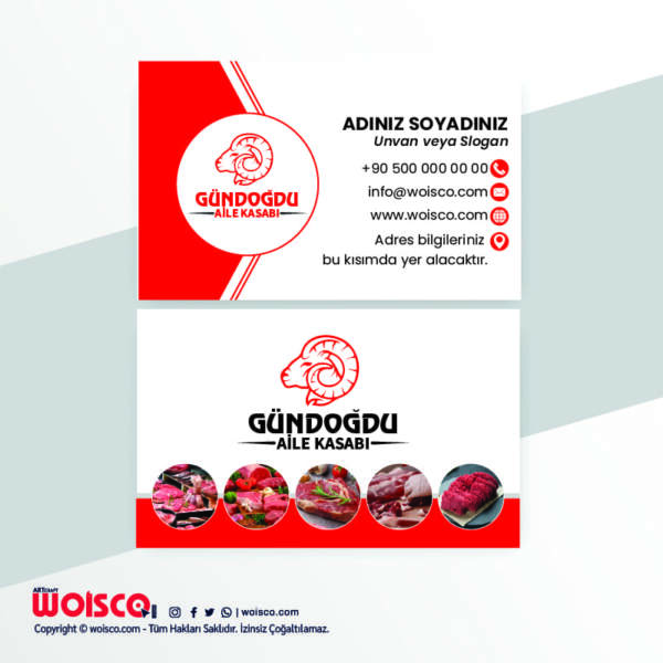 Kasap Kartvizit Baskı KL0008