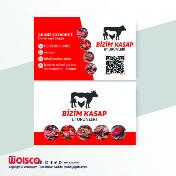 Kasap Kartvizit Baskı KL0006