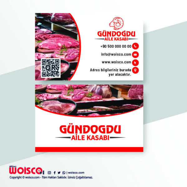 Kasap Kartvizit Baskı KL0025