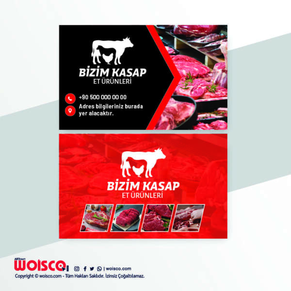 Kasap Kartvizit Baskı KL0022