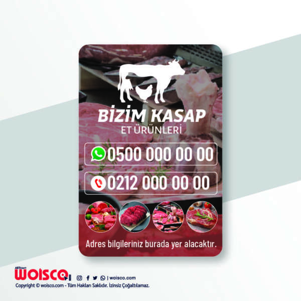 Kasap Magnet Baskı (Md:K05003)