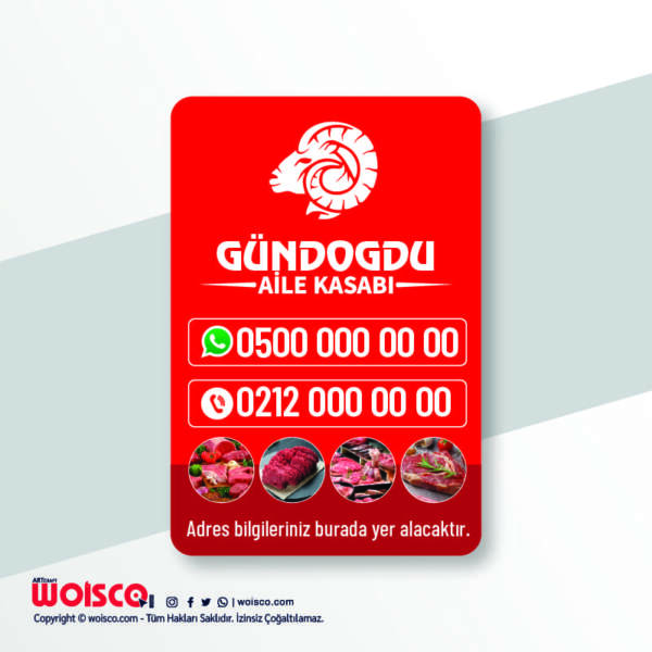 Kasap Magnet Baskı (Md:K05002)