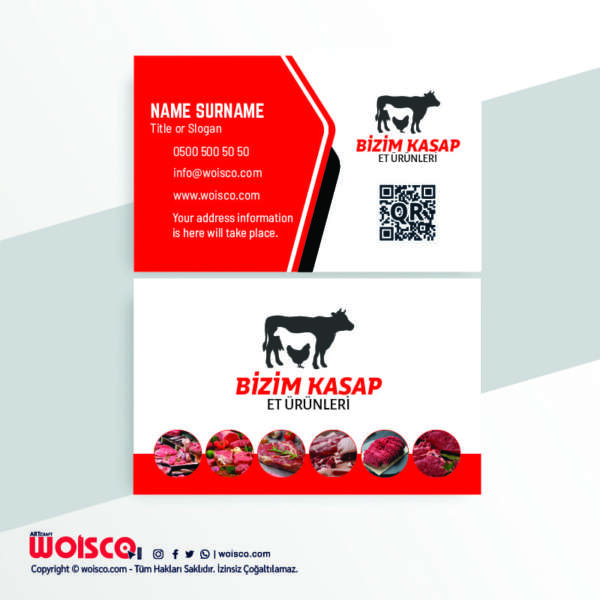 Kasap Kartvizit Baskı KL0017