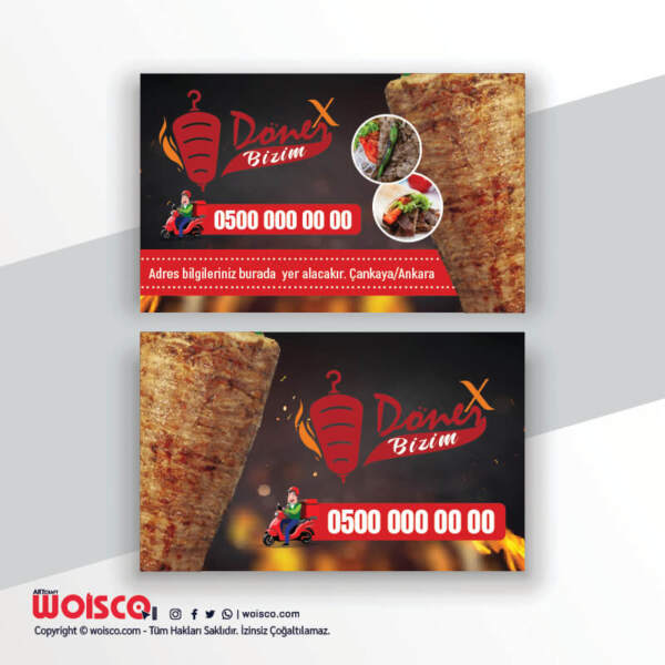 Dönerci Kartvizit Baskı DN0003