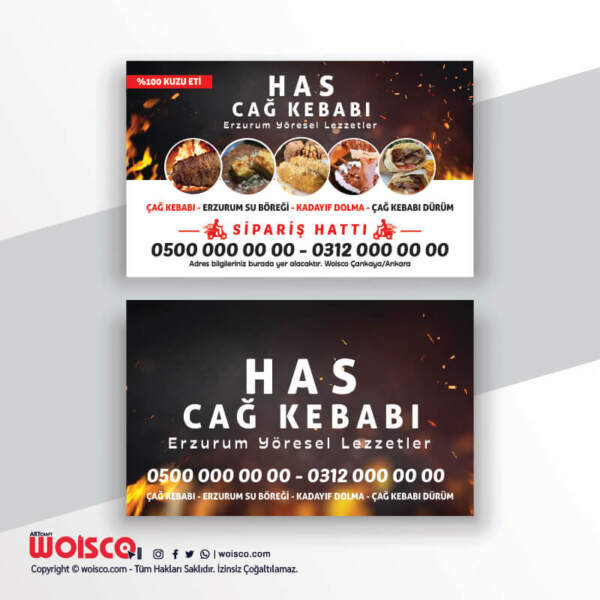 Dönerci Kartvizit Baskı DN0005