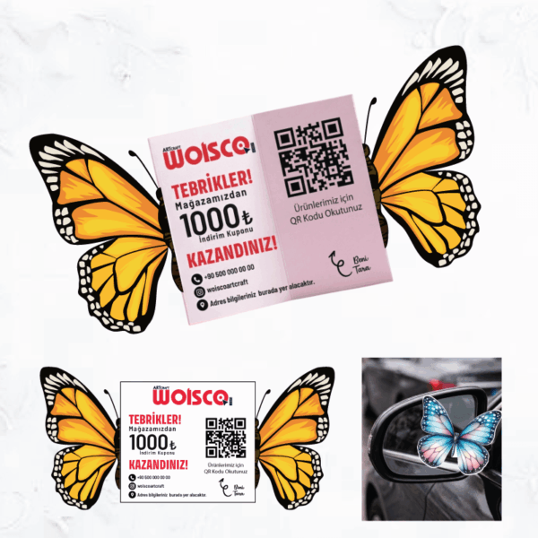 Kelebek Kartvizit Baskı KK0007