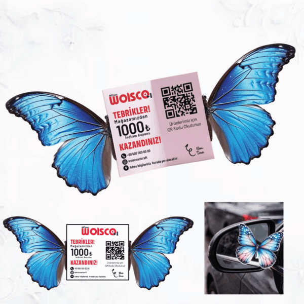 Kelebek Kartvizit Baskı KK0013