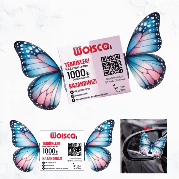 Kelebek Kartvizit Baskı KK0002