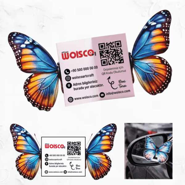 Kelebek Kartvizit Baskı KK0003