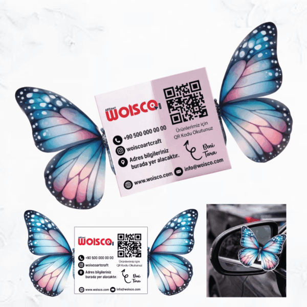 Kelebek Kartvizit Baskı KK0001