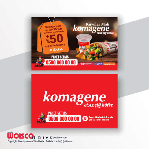 Komagene Kartvizit Baskı KK1010