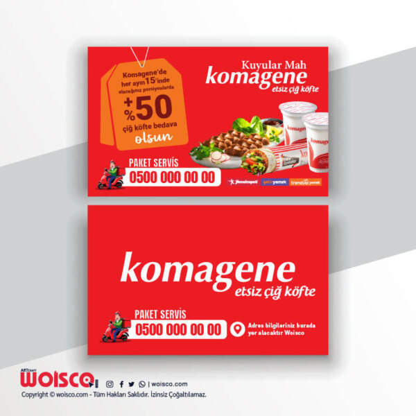 Komagene Kartvizit Baskı KK1009
