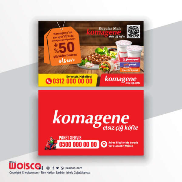 Komagene Kartvizit Baskı KK1008