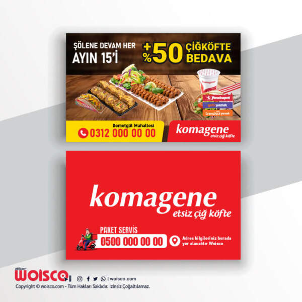 Komagene Kartvizit Baskı KK1006