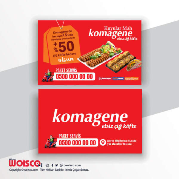 Komagene Kartvizit Baskı KK1004