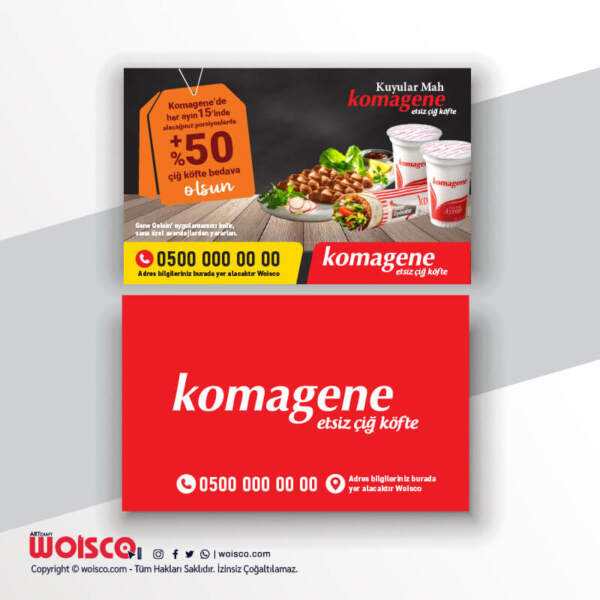 Komagene Kartvizit Baskı KK1017