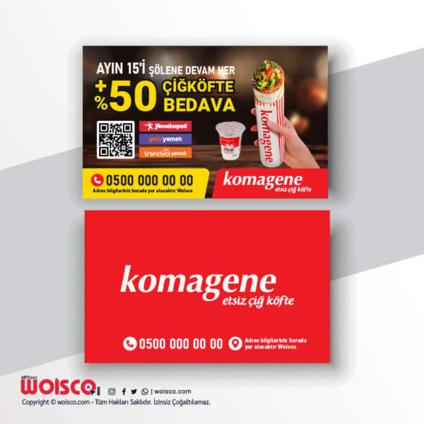 Komagene Kartvizit Baskı KK1018