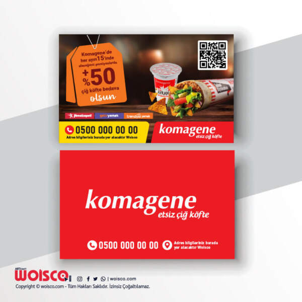 Komagene Kartvizit Baskı KK1022