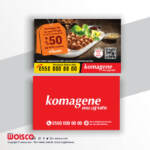 Komagene Kartvizit Baskı KK1014