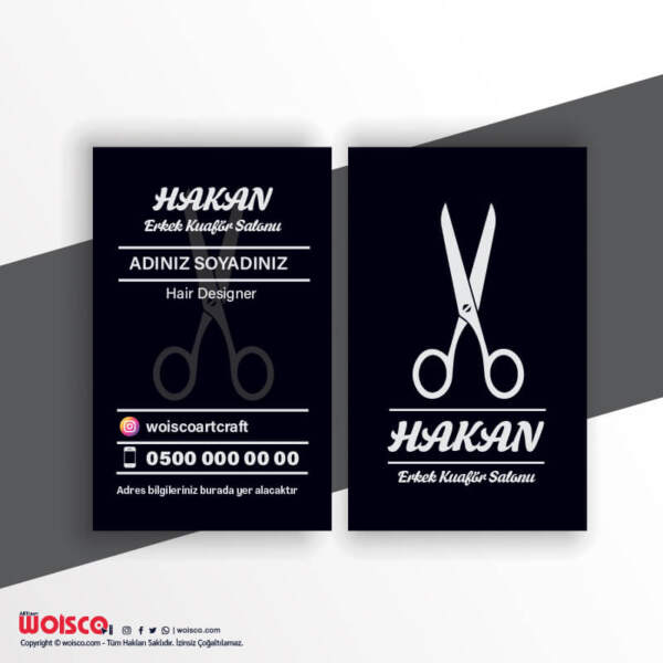 Kuaför Kartvizit Baskı Y0201