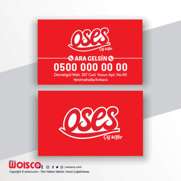 Oses Kartvizit Baskı OS1002