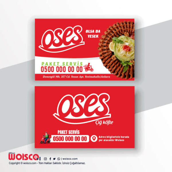 Oses Kartvizit Baskı OS1018