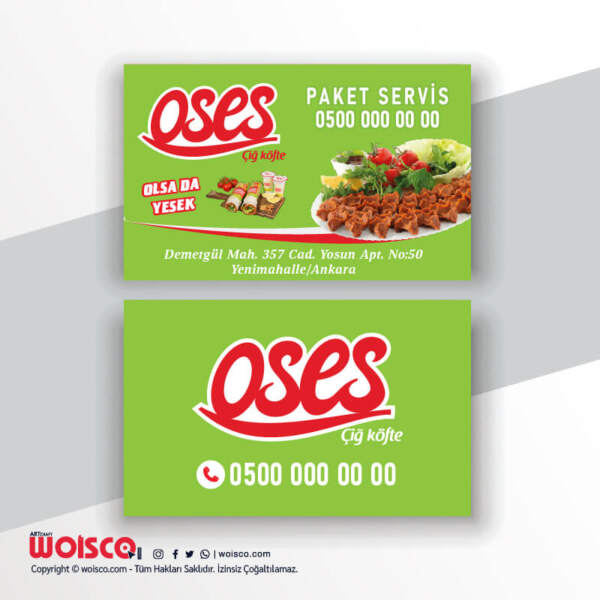 Oses Kartvizit Baskı OS1013