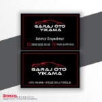 Oto Yıkama Kartvizit Baskı YKN109