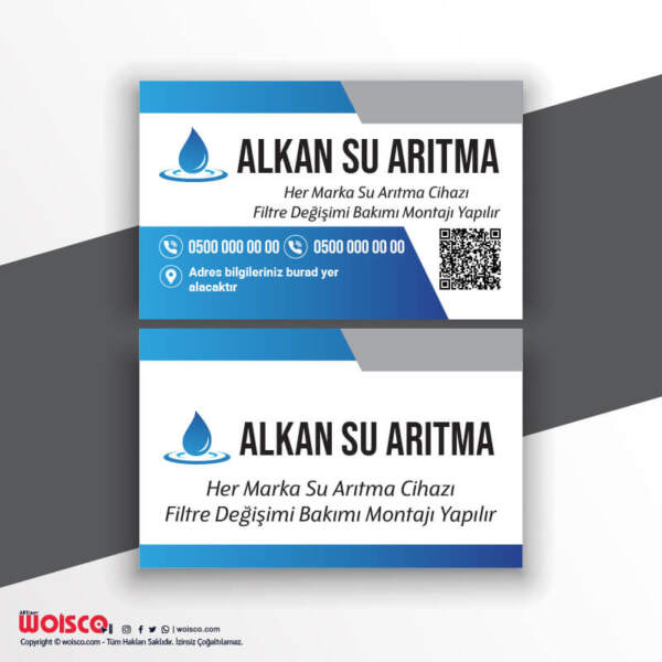 Su Artırma Kartvizit Baskı SA0001