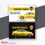 Taksi, Taksici Kartvizit Baskı T98017