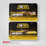 Taksi, Taksici Kartvizit Baskı W9807