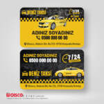 Taksi, Taksici Kartvizit Baskı W9806