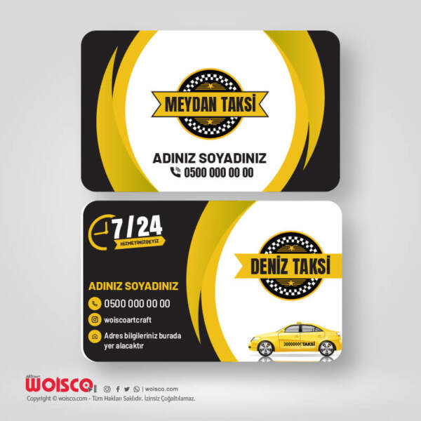 Taksi, Taksici Kartvizit Baskı W9803