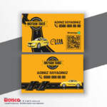 Taksi, Taksici Kartvizit Baskı T98001