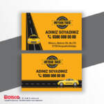 Taksi, Taksici Kartvizit Baskı T98012