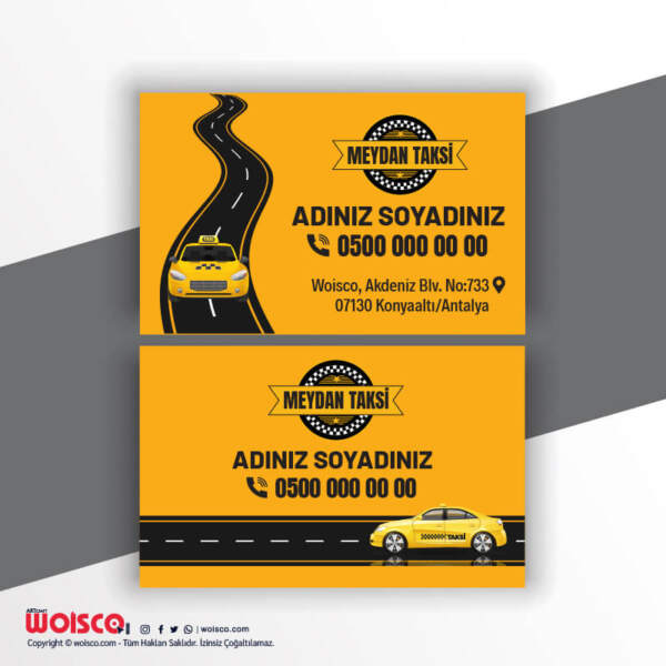 Taksi, Taksici Kartvizit Baskı T98014