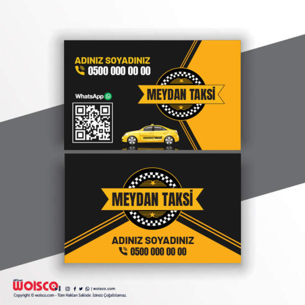 Taksi, Taksici Kartvizit Baskı T98007