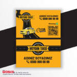 Taksi, Taksici Kartvizit Baskı T98009