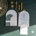 Düğün Davetiye Oval Boho 2740